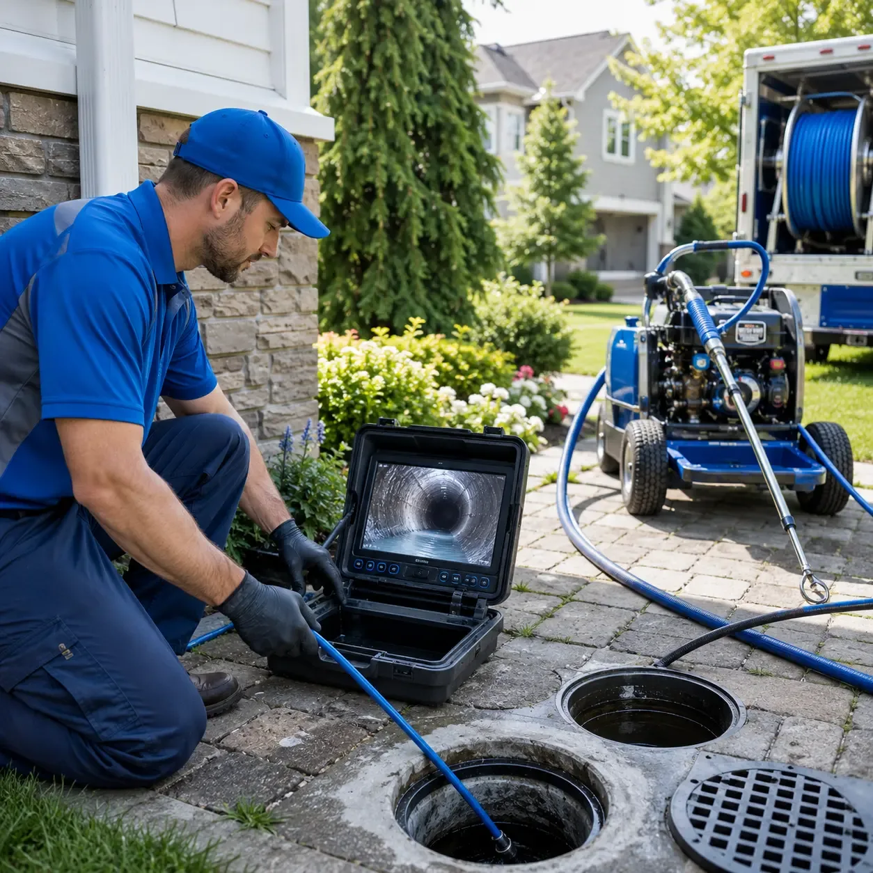Outdoor drain cleaning professionals serving Hymera, IN